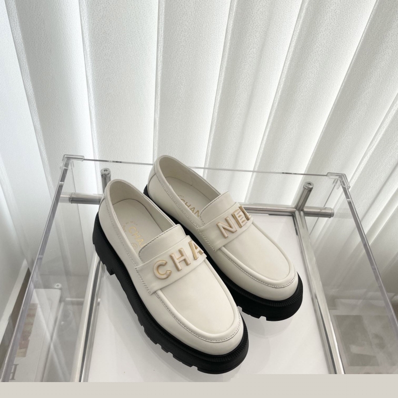 Ch*el leather shoes